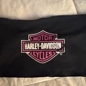 Harley-Davidson Black and Pink Logo head band.